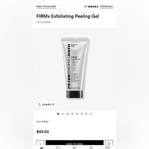 Brand new PTR FIRM x peeling gel